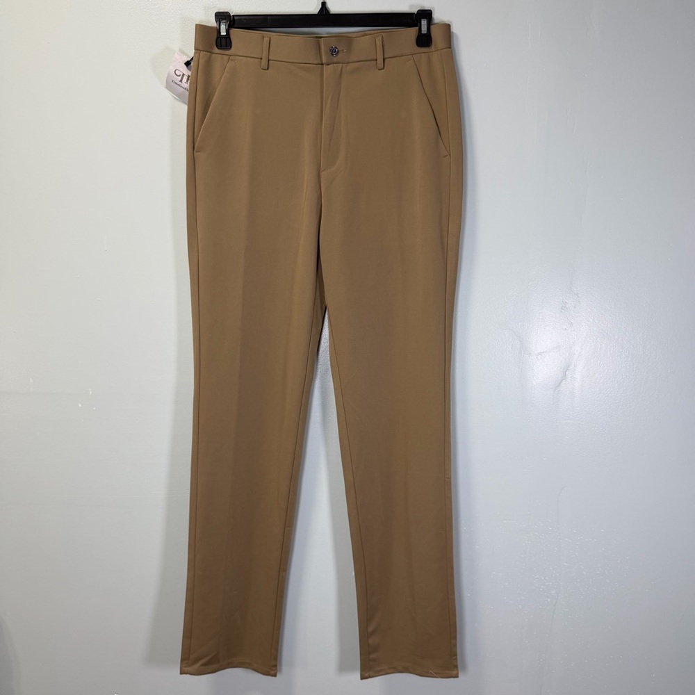 Timeless‎ Flex Men's Tan Trouser Pants Sz 34x32 NWT